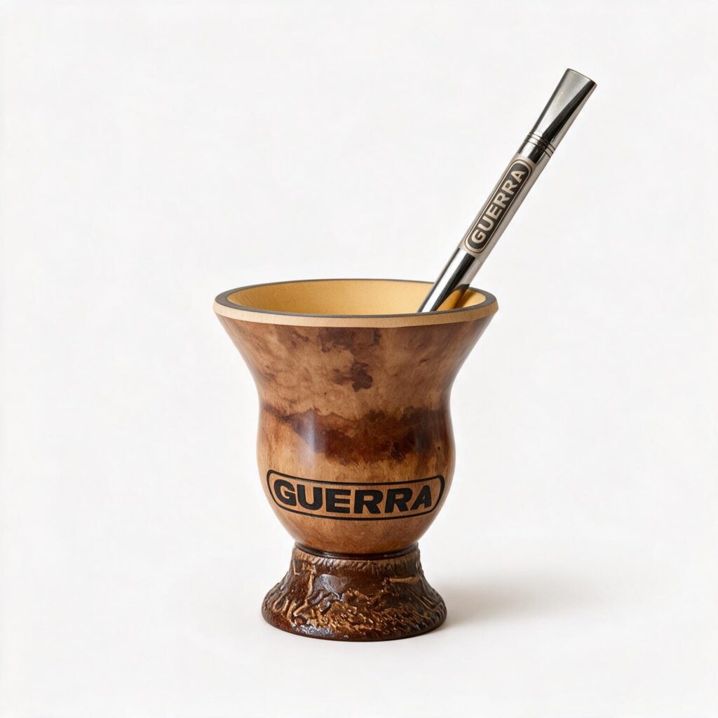 Cuia Tradicional Chimarrão Porongo+ Bomba Inox Guerra