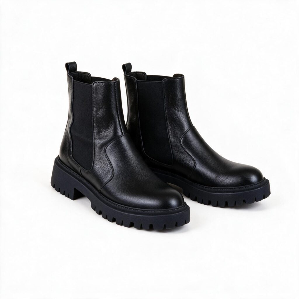 Bota Chelsea Feminina Rodofort Tratorada Preta