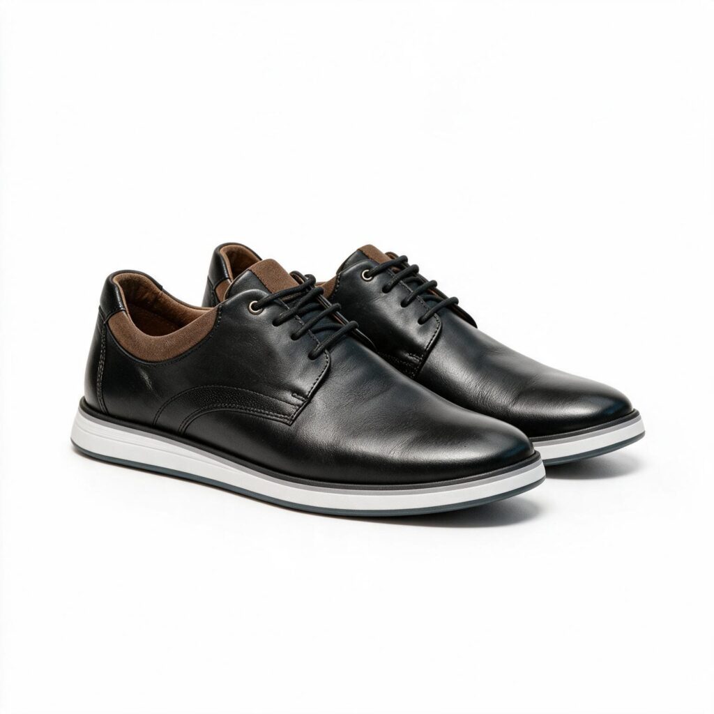 Sapato Masculino em Couro Legítimo Soft Preto Rodofort