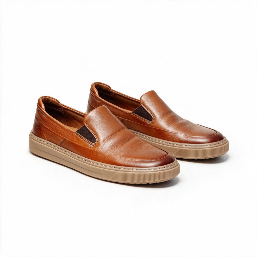 Tênis Slip-On Masculino Couro Legítimo Rodofort