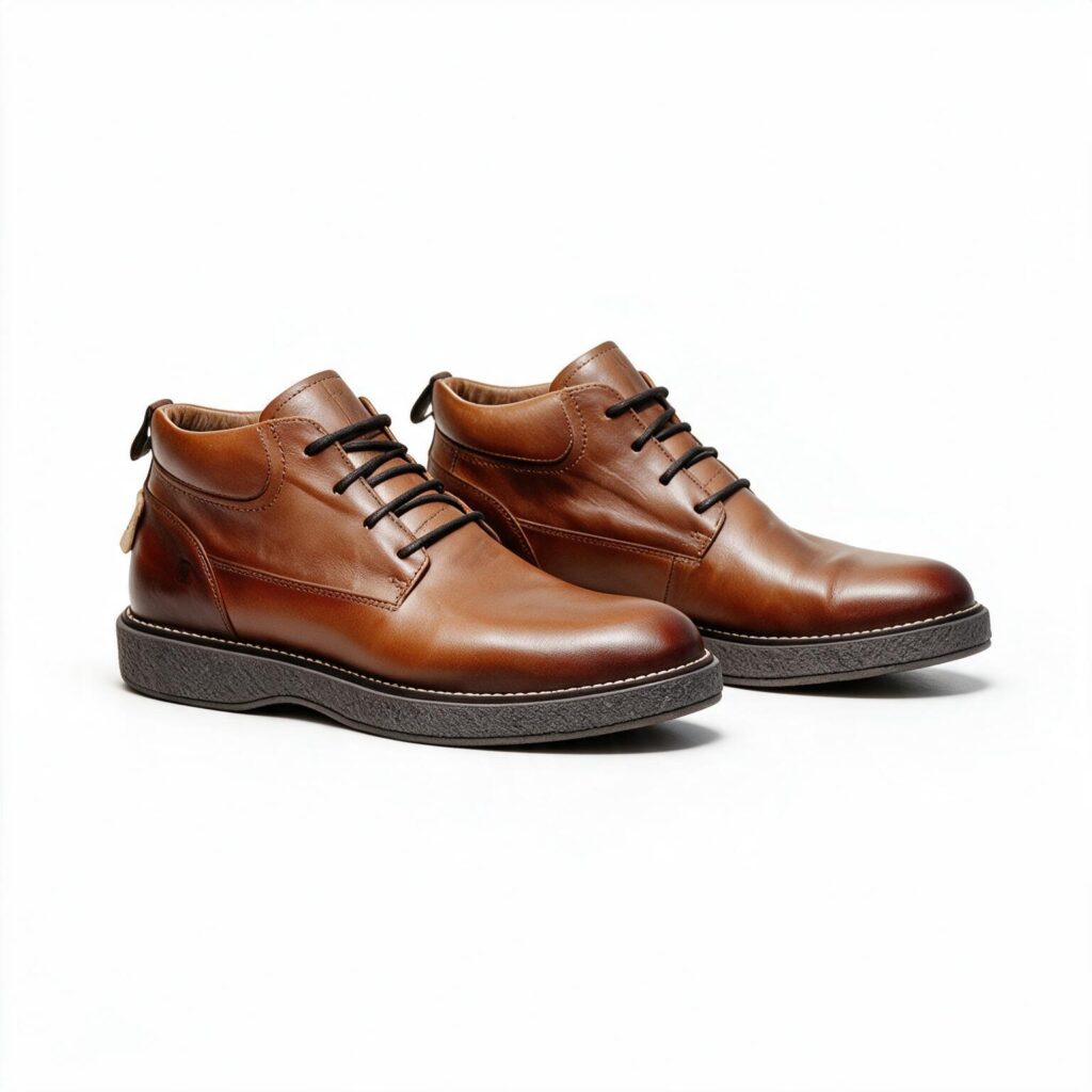 Bota Coturno Casual Masculina Couro Legítimo Rodofort