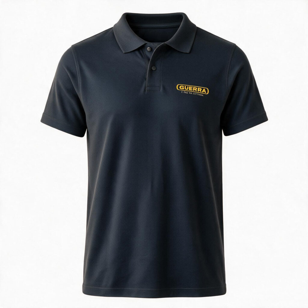 Camisa Polo Cinza Chumbo Guerra Unissex