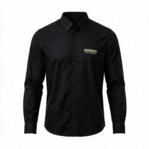 Camisa Social Guerra Preta Masculina