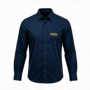 Camisa Social Unissex Azul Marinho Guerra