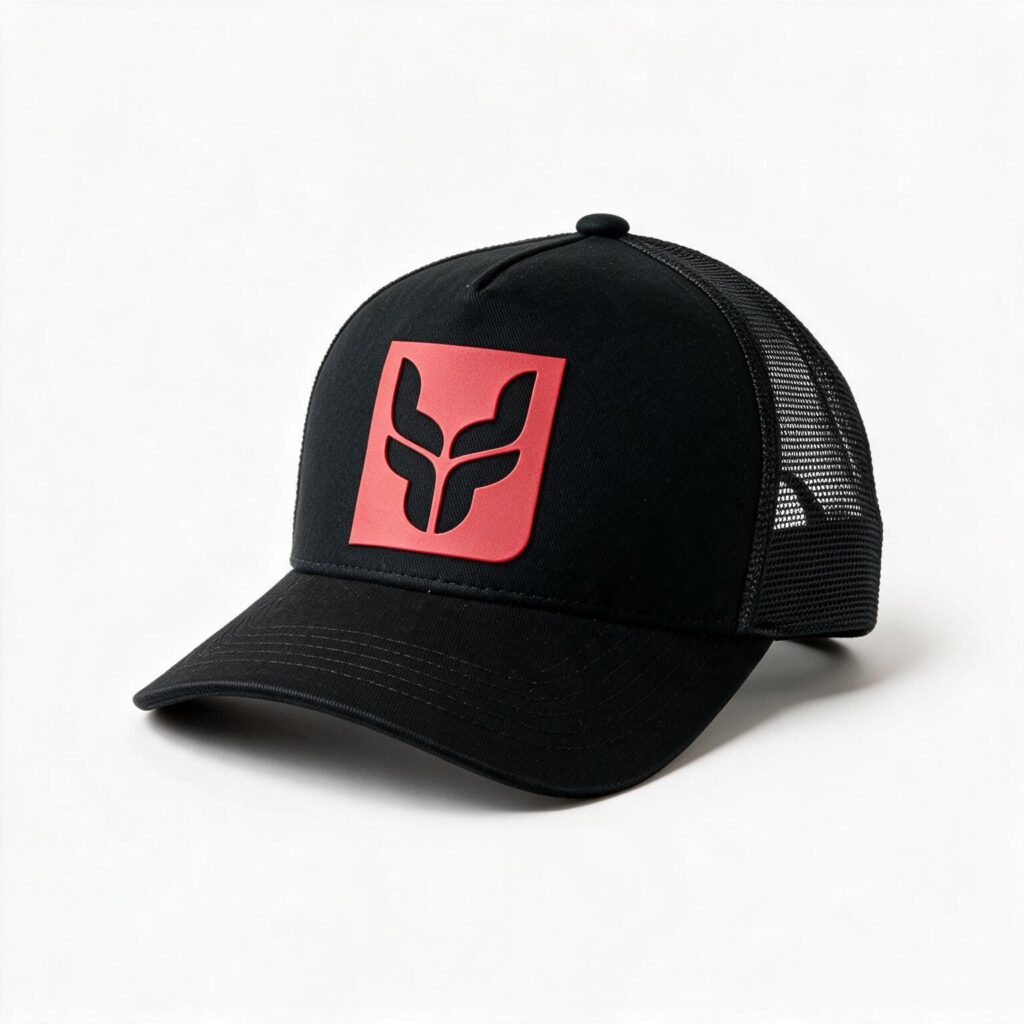 Boné Country Trucker Rodofort – Preto e Vermelho