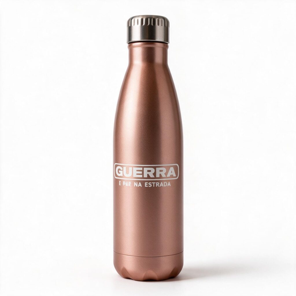 Garrafa Térmica Personalizada Guerra 500ml – Rose Gold