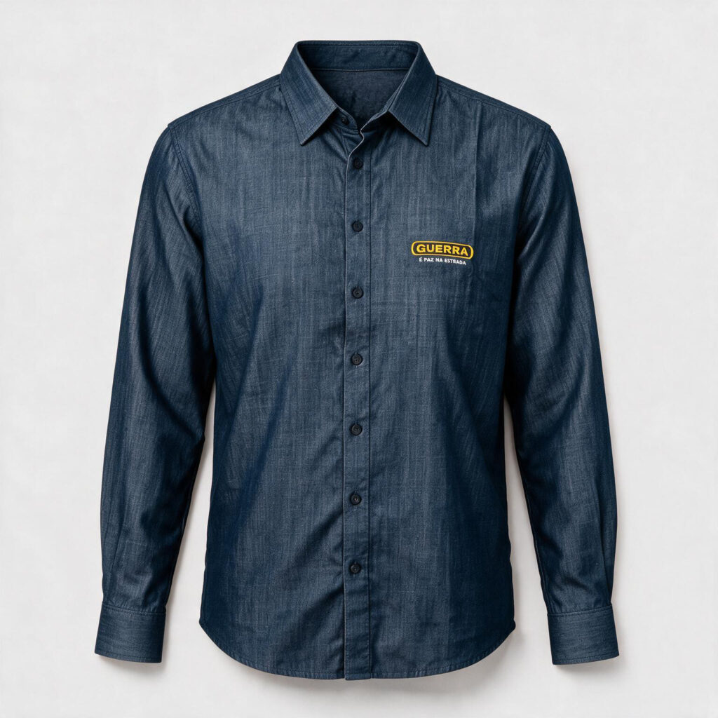 Camisa Social Jeans Guerra Unissex